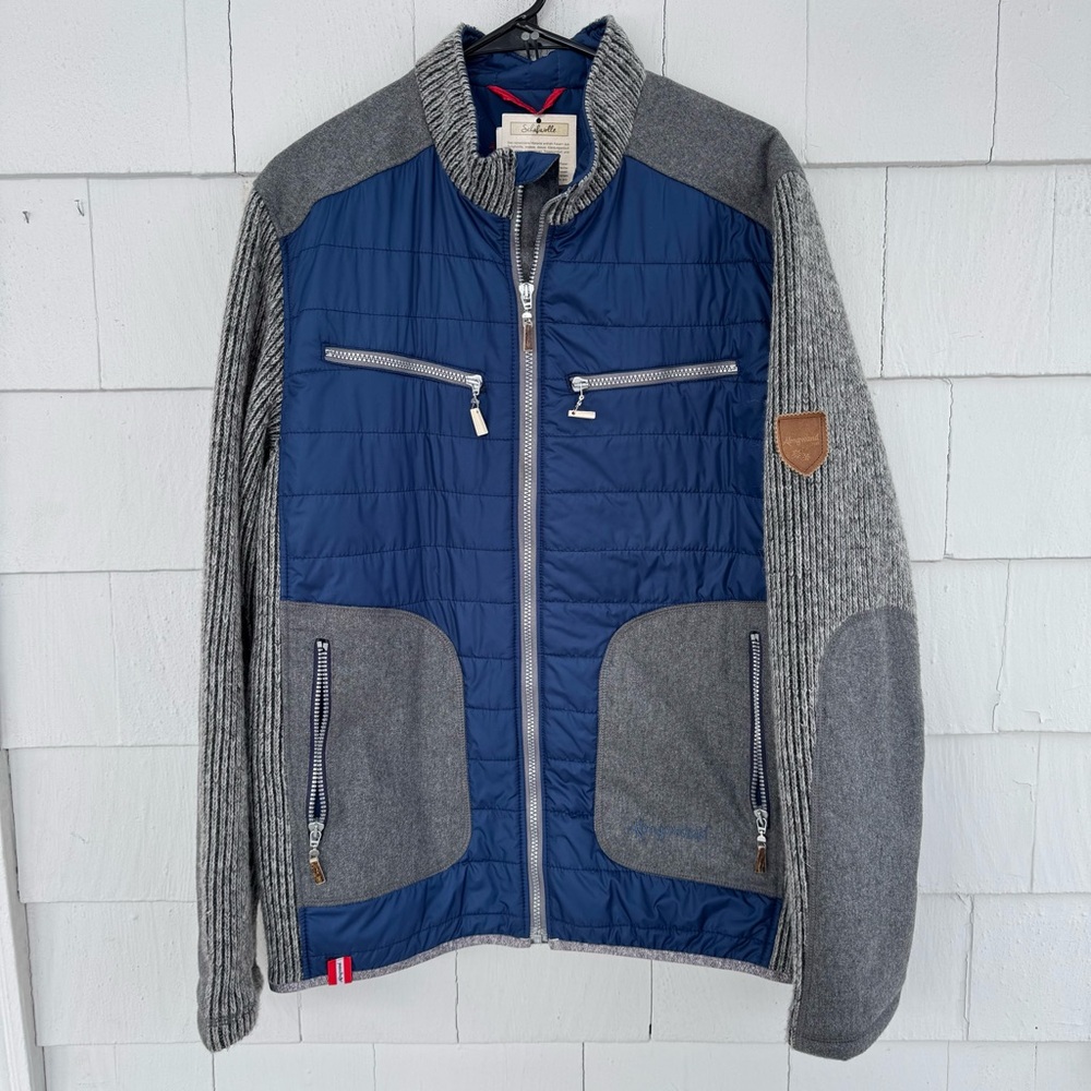 Almgwand Hybrid Austrian Jacket Primaloft Mohair Wool Full Zip size XL NWT